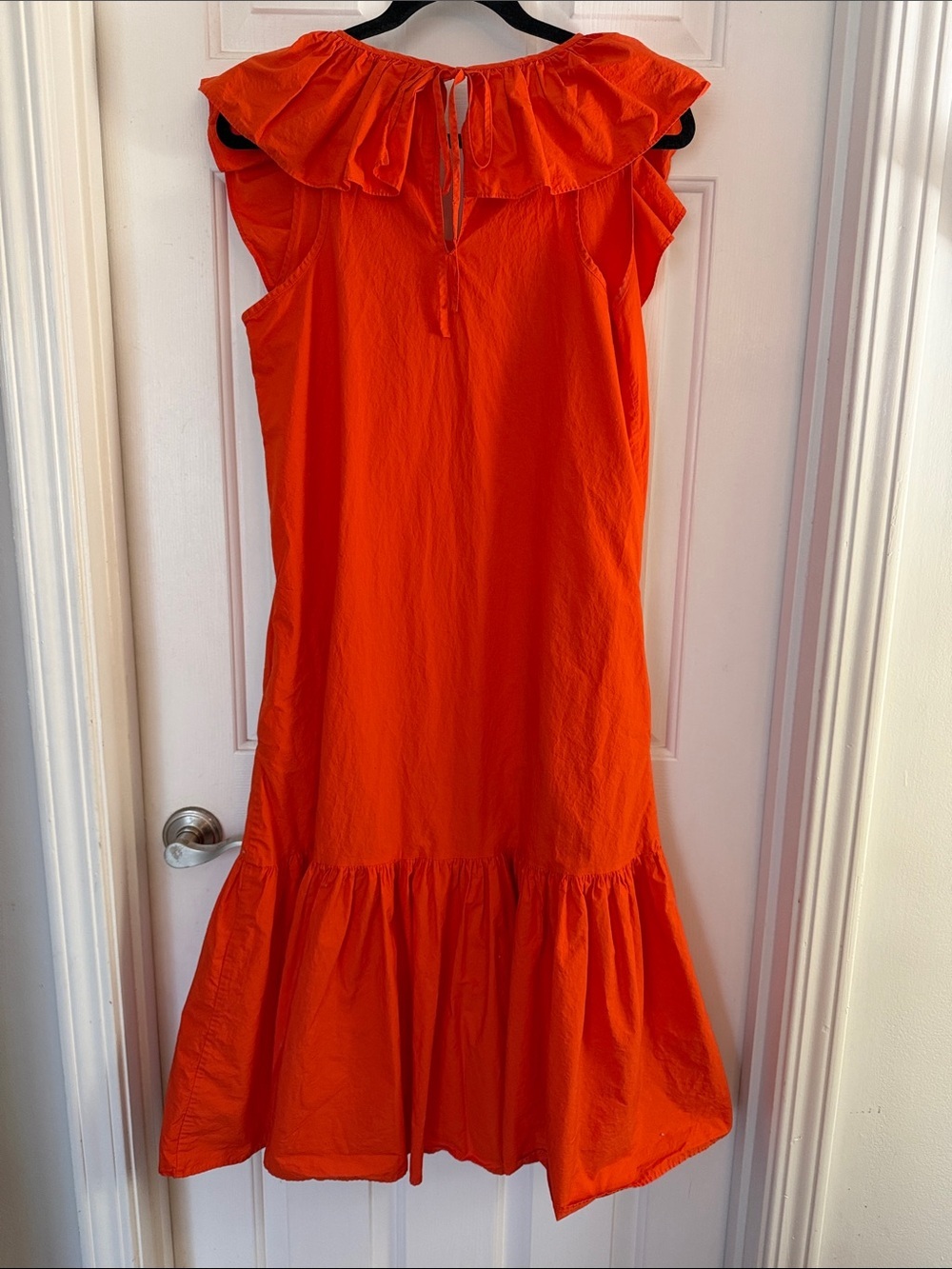 WHIT TWO Flouncy Ruffled Maxi Dress orange XS cotton - Picture 7 of 7